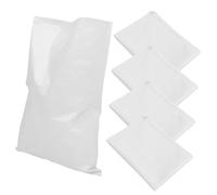 VALICLUD Paquet Tissés Imperméables en PP Blanc, Résistants et Robustes Lot de 5 Paquet de Sable pour Barrière Anti-inondation et Stockage Extérieur
