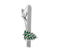 VALICLUD Pince à Cravate Sapin de Noël en Alliage Fixation Sécurisée Design Flocon de Neige Accessoire Homme pour Fêtes de Bureau Décoration Polyvalente pour Noël Bijou Hivernal