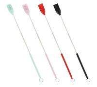 VALICLUD Pinceau à Badigeonner en Silicone et Résistance Élevée la Chaleur pour Barbecue 4pcs Manche Ergonomique Long Cuisine et Grillades
