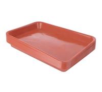 VALICLUD Plateau de Pot de Fleurs Oblong 10pcs en Plastique Rouge