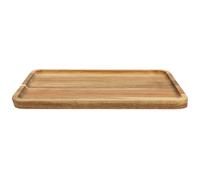 VALICLUD Plateau de Service pour Collations Surface Lisse et Facile à Nettoyer Design Rustique Unique en Bois Marron pour Restaurant et Présentation de Snacks