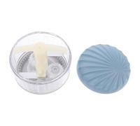 VALICLUD Presse-ail Manuel Bleu en Acier Inoxydable Lame Discrète, Outil Cuisine en Pp pour Usage Quotidien, Hachoir Portatif Pratique Cuisine