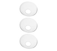 VALICLUD Protège-Gouttes de Bougie en Verre Rond, Lot de 3 Pièces, Prévient de Cire, Design Élégant pour Décorations de Chandeliers et Fêtes