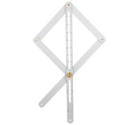 VALICLUD Règle 30cm Jauge D'onglet Pliable Équerre Rapporteur en Acier Inoxydable Outil de Mesure D'onglet Précis et Pratique Couleur Aléatoire Travail du Bois