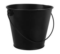 VALICLUD Seau Cendre Noir en Fer-Blanc pour Barbecue Extérieur, Récupérateur de Graisse Facile à Nettoyer Ranger, Accessoire Indispensable pour Cuisson Cuisine et Friture
