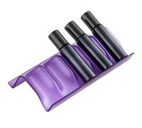 VALICLUD Support de Rangement 3 Pièces pour Flacons D'huiles Essentielles | Pliable, pour Table et Table de Nuit, Organise Vos Bouteilles, Couleur Pourpre