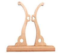 VALICLUD Support de Ventilateur sans Bavures Rond en Bambou Naturel, Socle Élégant et Stable Présentoir Portable pour Sandales Femme pour Ventilateurs Portables