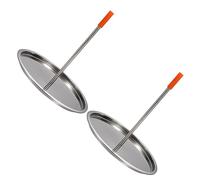 VALICLUD Support Vertical Plateau Amovible en Acier Inoxydable pour Poulet Résistant à la Déformation 2 Pièces Accessoire pour Barbecue en Extérieur