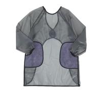 VALICLUD Tablier Imperméable Noir 2 Poches pour Essuyer les Mains en Pvc Transparent avec Manches Longues Réutilisable et Facile D'entretien pour Jardinage et Vaisselle