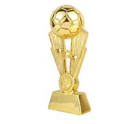 VALICLUD Trophée Finition Brillante avec Base de Football en Résine Dorée et Solide, Récompense pour Équipe Lors de Fêtes ou Décoration à Domicile