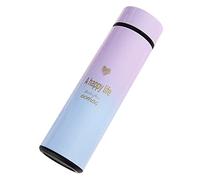 Valink Bouteille d'eau isotherme intelligente 500 ml avec affichage numérique LED en acier inoxydable (violet dégradé)