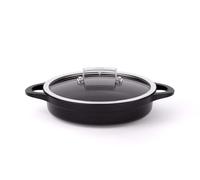 Valira 4135/25 Cocotte Basse Premium de 24 cm fabriqué en Espagne, en Fonte d'aluminium avec Anti-adhérent écologique renforcé, apte pour l'induction, Noir