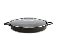 Valira 4139/25 Cocotte Basse Premium de 40 cm fabriqué en Espagne, en Fonte d'aluminium avec Anti-adhérent écologique renforcé, apte pour l'induction, Noir