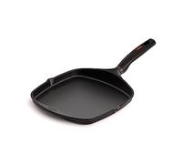 Valira 4629/25 Plancha Premium de 26x26 cm fabriqué en Espagne, en Fonte d'aluminium avec Anti-adhérent écologique renforcé, apte pour l'induction, Noir