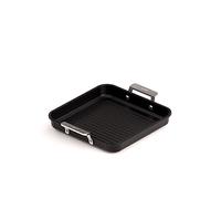 Valira 4651/25 Grill Premium de 23x23 cm fabriqué en Espagne, en Fonte d'aluminium avec Anti-adhérent écologique renforcé, apte pour l'induction, Noir, 23 cm