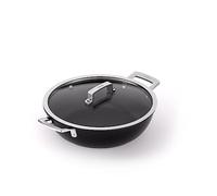 Valira 467325 Cocotte Méditerran Premium de 28 cm fabriqué en Espagne, en fonte d'aluminium avec anti-adhérent écologique renforcé, apte pour l'induction, Noir