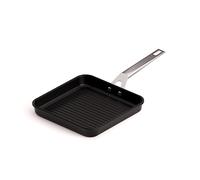 Valira 4678/25 Grill Premium de 23x23 cm fabriqué en Espagne, en Fonte d'aluminium avec Anti-adhérent écologique renforcé, apte pour l'induction, Noir, 23 cm