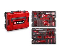 Valise à outils - 80 pièces - Dimensions 28x35x46 cm - Rouge et Noir - Système de verrouillage E-CASE