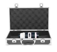 Valise à Outils Vide en Aluminium Noir Poignée, Rangement Polyvalent | Doublure en Éponge Souple, Coque Rigide Protectrice, Transport Pratique pour Remède, Papeterie ou Accessoires Photo