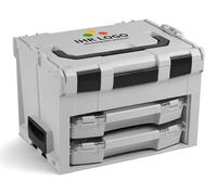 Valise à outils vide - Valise à outils professionnelle - LS-BOXX 306 - Clipsage individuel, compatible L-BOXX - Gris clair