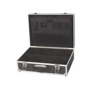 VALISE AVEC BORDS EN ALUMINIUM 455 x 330 x 152mm NOIR