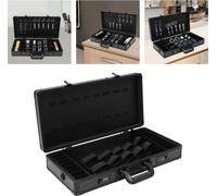 Valise de coiffeur et barbier - Mallette à outils - Verrouillable - Étanche - Dimensions 55 × 27 × 10 cm - Alliage d'aluminium + ABS - Charge maximale 10 kg - Noir
