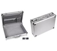 VALISE EN ALUMINIUM SERRURE ET PORTE-DOCUMENTS 46X34X11CM