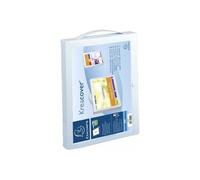 Exacompta Valisette de présentation Kreacover – plastique personnalisable – dos 4 cm – blanche