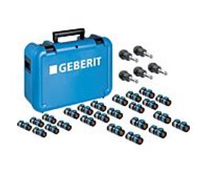 Valise Geberit FlowFit 655085001 avec transitions vers des systèmes tiers
