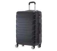 Valise rigide, poignée ergonomique, serrure de sécurité intégrée, noire, 28 pouces (700 mm)