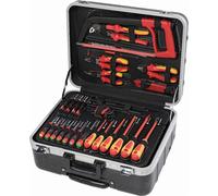 Valise trolley de maintenance électrique - 128 outils SAM OUTILLAGE