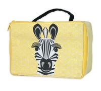 Valisette Goûter & Aventure Lunch Box Jaune Coton Bio Zèbre Coq en P