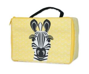 Valisette Goûter & Aventure Lunch Box Jaune Coton Bio Zèbre Coq en P