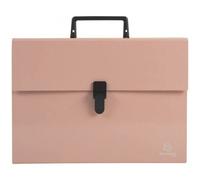 Valisette - Trieur - 18 Compartiments - 32 X 24 Cm - A4 - Rose Corail - Exacompta