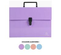 Valisette - Trieur - 18 compartiments - Poignée - Couleurs pastel - Exacompta