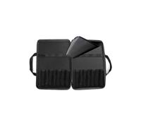 SABATIER TROMPETTE - Trousse Vide pour 8 Couteaux de Cuisine - Valisette - Nylon - 44 x 30 cm - Noir