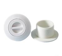 Valixirant Connecteur de buse de refoulement de piscine en ABS, filtre de piscine, membrane en caoutchouc, traitement de réservoir de film d'ouverture d'aspiration, blanc