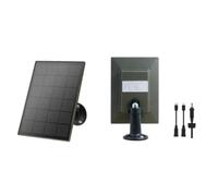 Valixirant Panneau solaire pour caméra de piste, 6000 mAh rechargeable pour | Avec port de type C, chargeur extérieur IP66 compatible avec bushnell pour spypoint pour winghome, noir