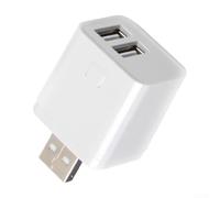 Valixirant Smart for Zigbee Adaptateur USB Commutateur 1-3 Gang pour télécommande application Tuya, compatible avec Alexa pour Mini adaptateur d'alimentation 5-12 V pour domotique (2 gangs)