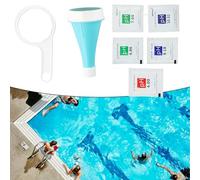 Valixirant Testeur 6 en 1 pour piscines, pH ORP Temp mètre avec contrôle par application, stockage de données dans le nuage, étalonnage à 5 points, écran LCD pour aquariums