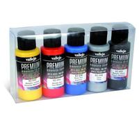 Vallejo 062103 - Lot de 5 Couleurs métalliques 60 ML