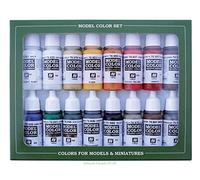 Vallejo 070149 Lot de 16 modèles différents 17 ML