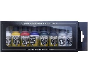 Vallejo 71174 Colorant pour modélisme ferroviaire blanc, jaune, rouge, bleu, vert olive, noir, argent (métallisé), or (métallisé) 1 pc(s)