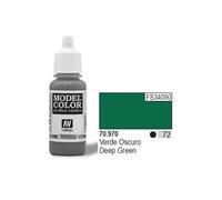 Createx Vallejo – Peinture acrylique Model Color – Vert profond – Mat autonivelante – 18 ml