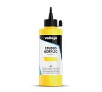 Vallejo Acrylic Studio, peinture acrylique, 200 ml, jaune Cadmium palido (ton), pointure 43