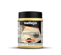 Vallejo Diorama FX Arena du Désert 200 Ml. Peinture Acrylique à Base d'Eau pour Textures de Sable dans Dioramas et Maquettes. Couleur Marron Clair, Haute Densité.