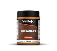 Vallejo Diorama FX Terre Marron 200 Ml. Peinture Acrylique à Base d'Eau pour Textures de Terre dans Dioramas et Maquettes. Haute Densité.