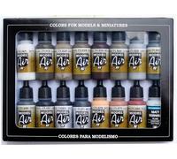Vallejo Model Air Set Vieillissement Weathering 16 flacons