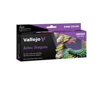 Vallejo Game Color 72.195 Aztec Dragons Fantasy Set 8 Pots de Peinture 18 ml