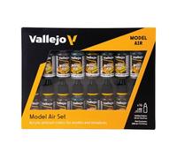 Vallejo - Kit Complet de Peinture du RLM pour Miniatures (15 x peintures du RLM + Vernis Mat)